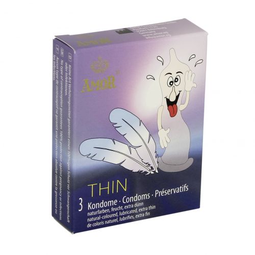 Profilattici sottili amor thin 3 pz